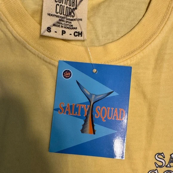 Salty squad shirt small yellow NWT - Picture 3 of 5